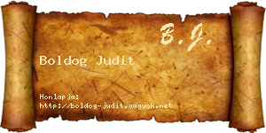 Boldog Judit névjegykártya